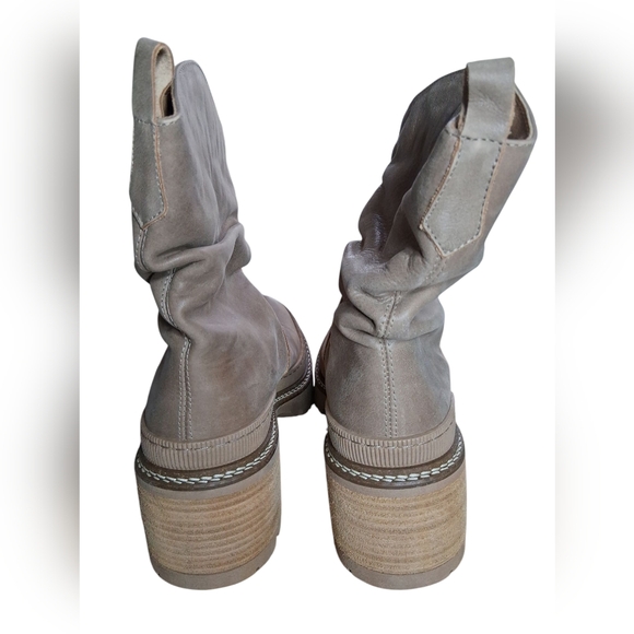 Free People Mel Slouch Boot Hazelnut Leather Size 8 New With Box Boho - Picture 4 of 11